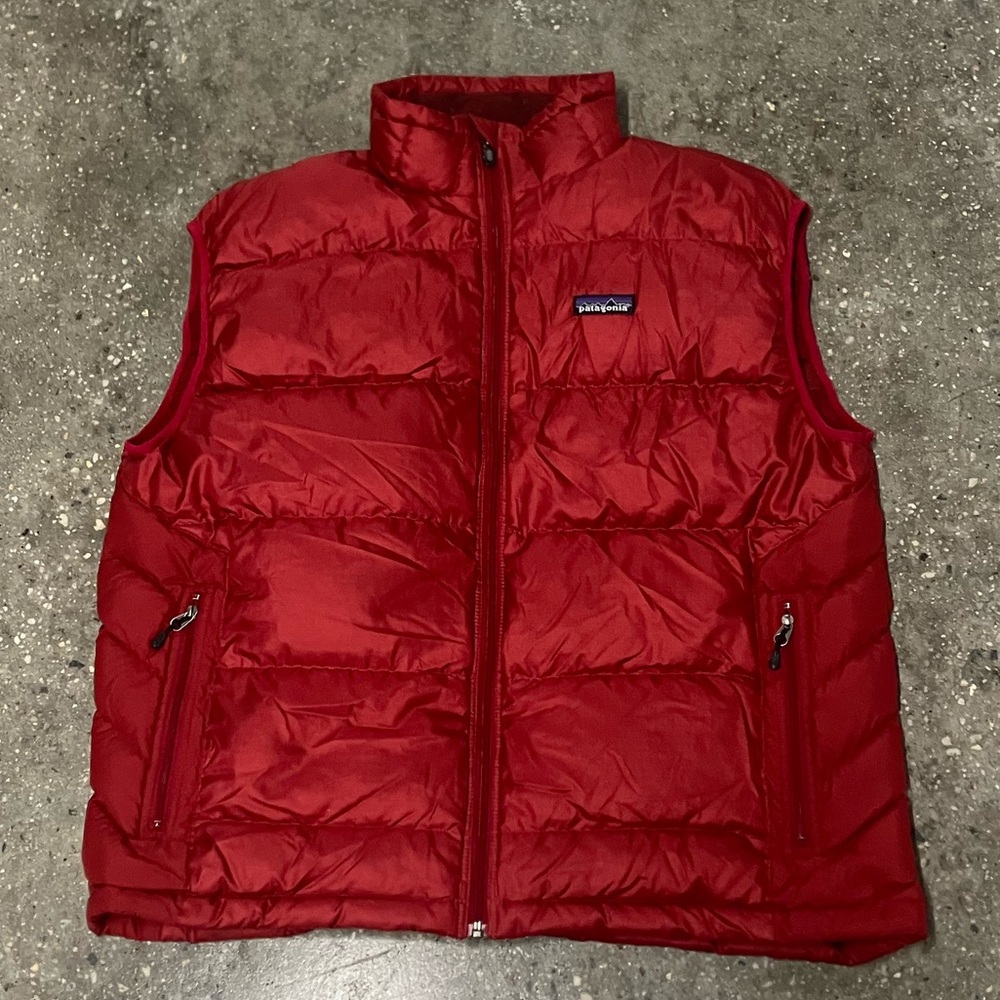 Vtg Patagonia Hi Loft Goose Down Insulated Vest Large - Picture 3 of 16